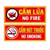 Bộ biển cấm lửa, cấm hút thuốc 15 Bộ biển cấm lửa, cấm hút thuốc