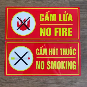 Bộ nội quy tiêu lệnh PCCC 4 tấm (KT: 400x300x0.2mm)