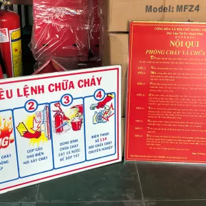Bộ nội quy tiêu lệnh PCCC 4 tấm 5 Bộ nội quy tiêu lệnh PCCC bằng tôn