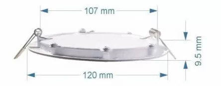 Kích thước đèn âm trần Kentom