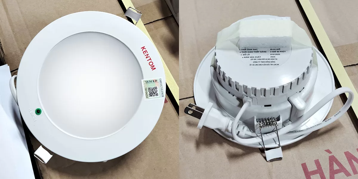Đèn sự cố âm trần 9W Kentom KT-770