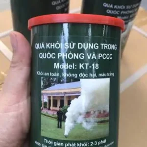 Quả tạo khói diễn tập PCCC KT-18 (khói trắng, ~3 phút) 5 Quả tạo khói - Hộp tạo khói diễn tập PCCC