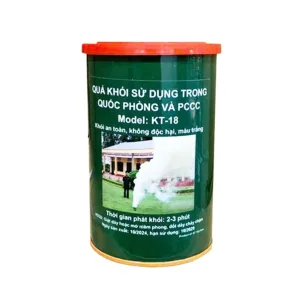 Quả tạo khói diễn tập PCCC KT-18 (khói trắng, ~3 phút) 7 Quả tạo khói - Hộp tạo khói diễn tập PCCC