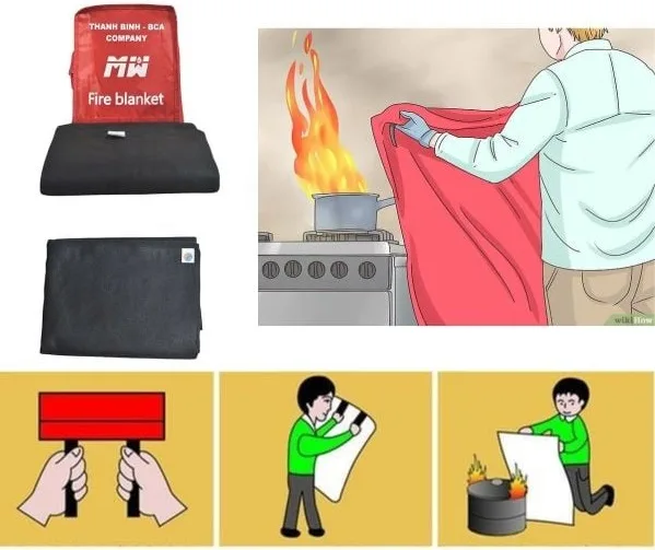 Hướng dẫn sử dụng chăn chống cháy