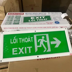 Đèn Exit chỉ lối thoát hai mặt Kentom KT-120