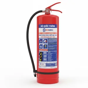 Bình chữa cháy bột ABC 8kg BQP 83MEC (Bộ Quốc Phòng)